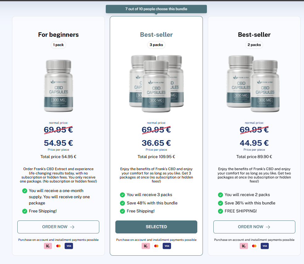Frank & Frey CBD Capsules